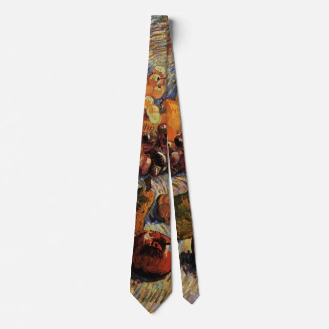 Apples, Pears, Lemons, Grapes by Vincent van Gogh Tie (Front)