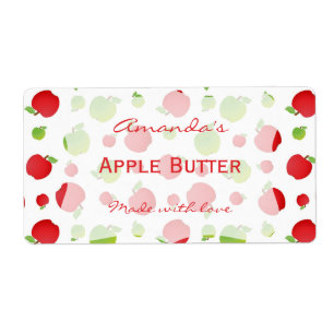 Apples Personalized Canning Label