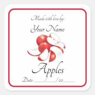 Apples Preserves Stickers and Labels Editable