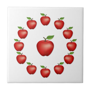 Apples, Red Delicious Ceramic Tile