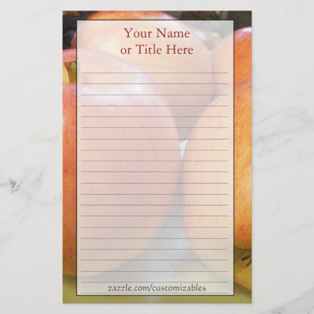 Apples Stationery (Front)