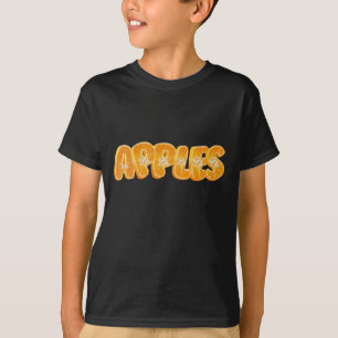 Apples written with juicy Oranges   cute Design T-Shirt