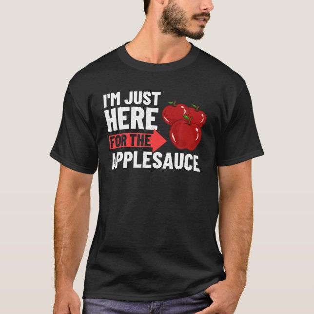 Applesauce Apple Sauce Cake Recipe Dessert Unsweet T-Shirt (Front)