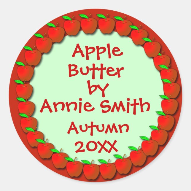Applesauce or Apple Butter Labels (Front)