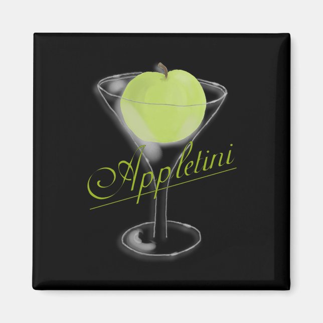 Appletini Green Apple Magnet (Front)