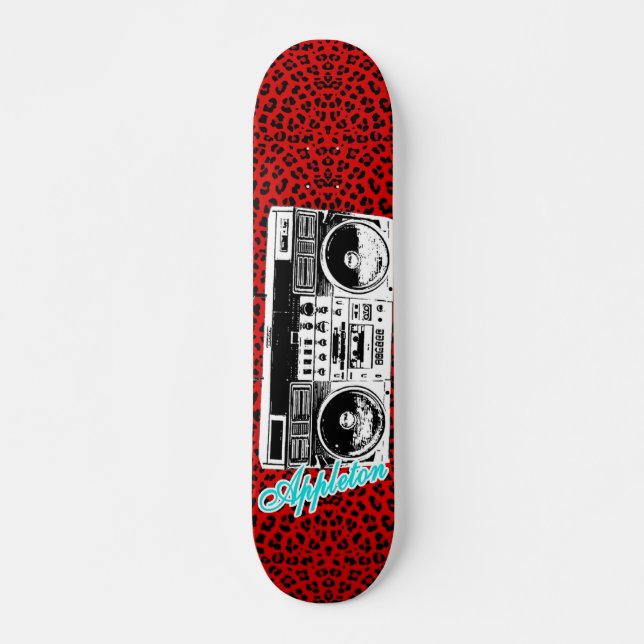Appleton leapord ghetto box skateboard (Front)