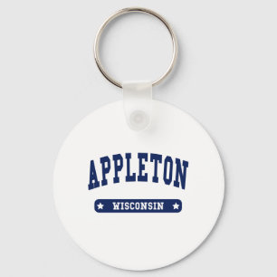 Appleton Wisconsin College Style t shirts Keychain