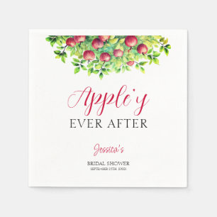 Appley Ever After Apple Fall Bridal Shower  Napkin