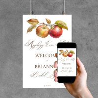 Appley ever after apple fall bridal shower welcome