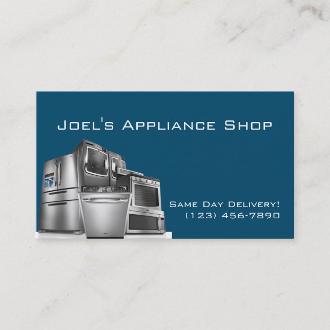 Appliance Installation Repair Business Card (Front)