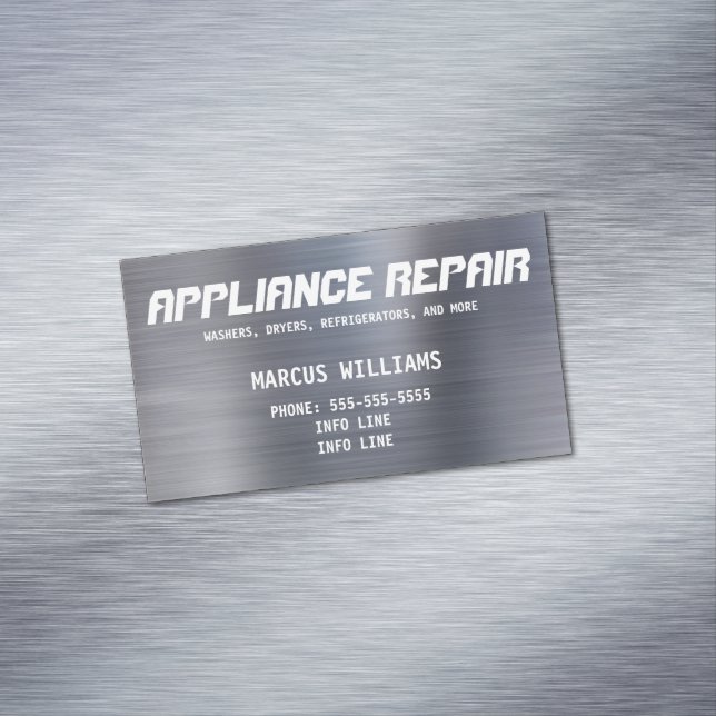 Appliance Repair Magnetic Business Card (In Situ)