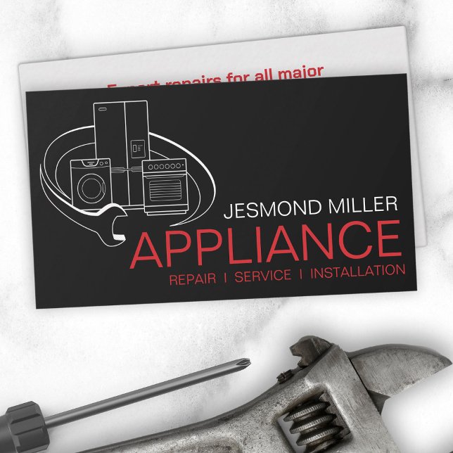 Appliance Repair Services Business Card (Creator Uploaded)