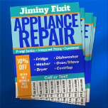 Appliance Repair Tear Off Phone Number Flyer<br><div class="desc">Appliance Repair Tear Off Phone Number advertising  Flyer</div>