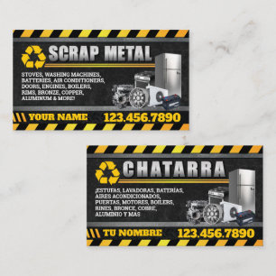 Appliance & Scrap Metal Bilingual Business Card