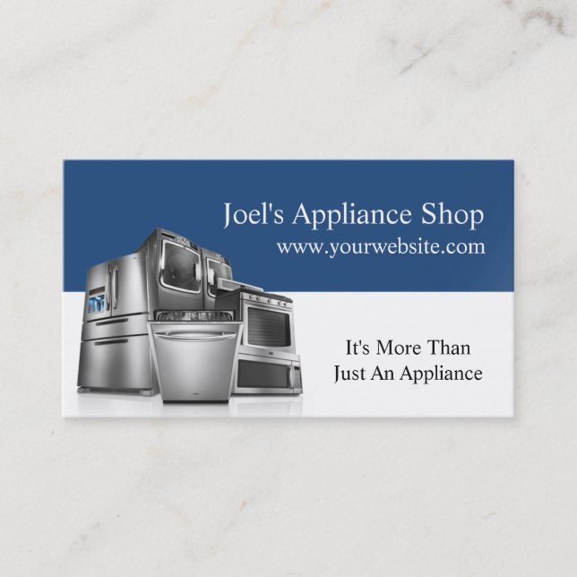 Appliance Shop, Installation, Repair Business Card (Front)