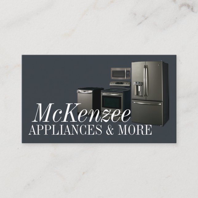 Appliances Sales Installation Repair Business Card (Front)