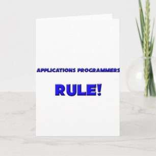 Applications Programmers Rule! Card