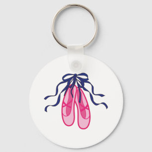 Appliqué Ballet Slippers Keychain