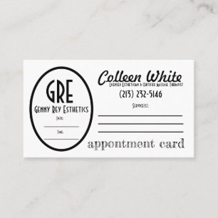Appointment/Business Card Combo
