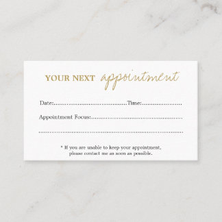 Appointment Card