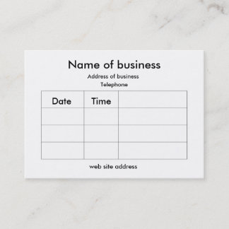 Appointment card - apples
