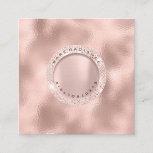 Appointment Card Electrolysis Rose Glitter Blush