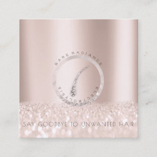 Appointment Card Electrolysis Rose Glitter Logo1