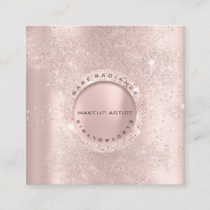 Appointment Card Electrolysis Rose Glitter Lux