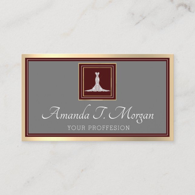 Appointment Card Gold Royal Wedding Event Planner (Front)