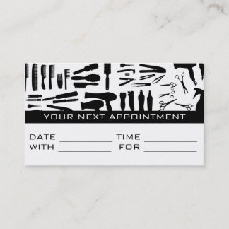 Appointment Card Hair Salon Barber Shop Stylist