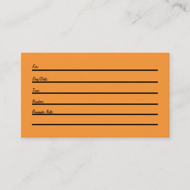 Appointment Card (New and Improved) (Front)