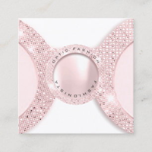 Appointment Card Optic Rose Glitter Pearl