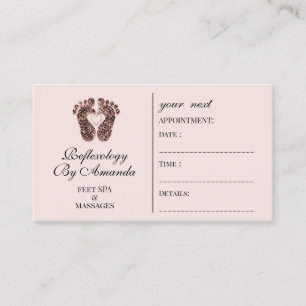 Appointment Card Reflexology Massages Healing SPA