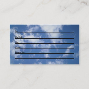Appointment Card (sky)