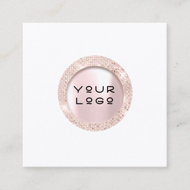 Appointment Card Waxing Rose Eyelashes Logo White (Front)