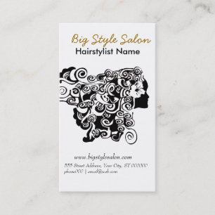 Appointment Curly Hair Beauty Salon Hair Stylist Card