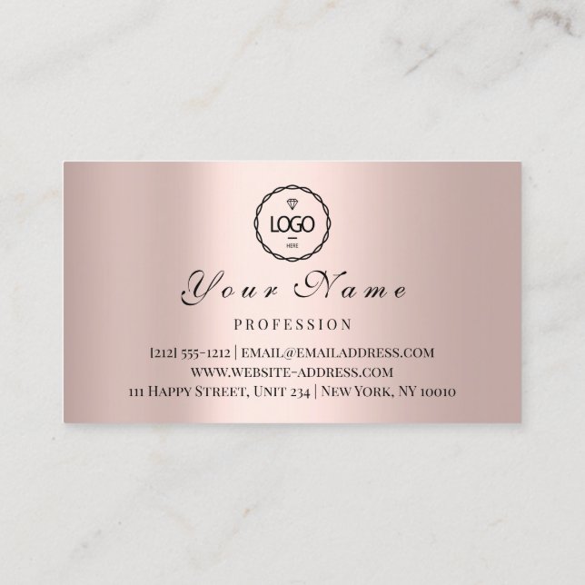 Appointment Makeup Hair Logo Nails Rose QR   (Back)