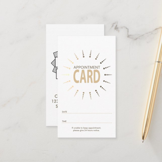 appointment rainbowBurst Card (Front/Back In Situ)