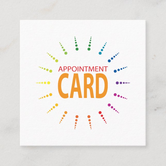 appointment rainbowBurst Card (Front)