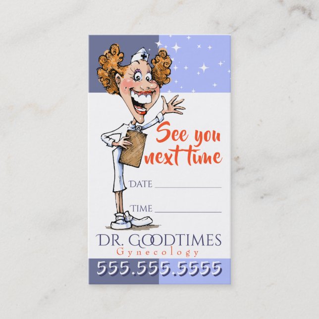 Appointment Reminder Card Medical Customizable (Front)