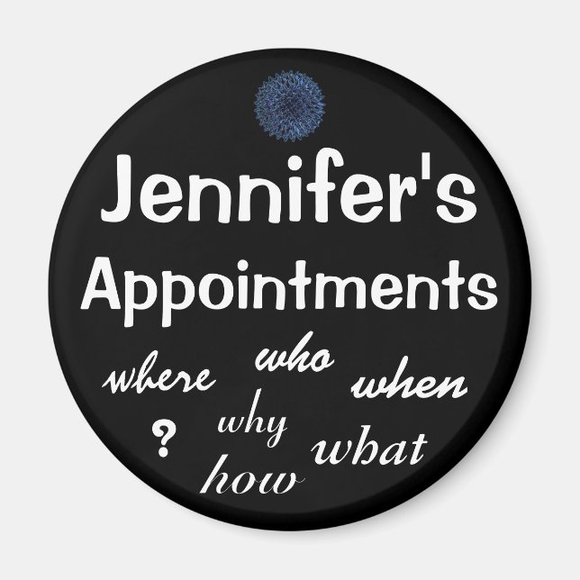 Appointment Reminder - Customizable Magnet (Front)