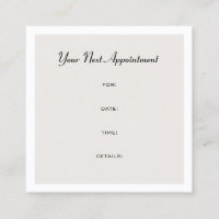 Appointment Reminder Elegant Design Plain Trendy
