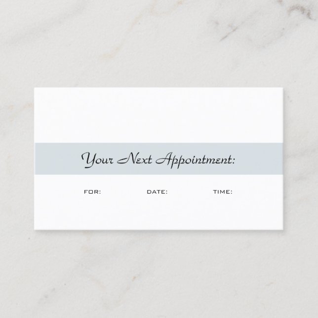 Appointment Reminder Elegant Handwritten Template (Front)