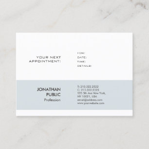 Appointment Reminder Elegant Smart Design Plain