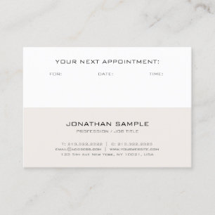 Appointment Reminder Elegant Template Modern