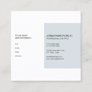 Appointment Reminder Modern Classy Simple Design Card