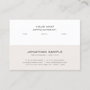 Appointment Reminder Modern Elegant Design Trendy