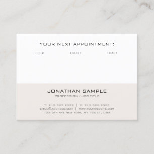 Appointment Reminder Modern Elegant Template Card