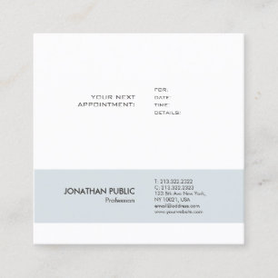 Appointment Reminder Professional Simple Plain Card