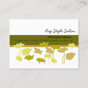 Appointment Strange Green Poppies Salon Designer Card